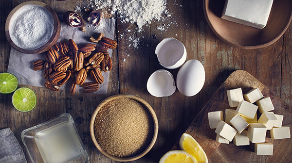 Barras de cheesecake y limón